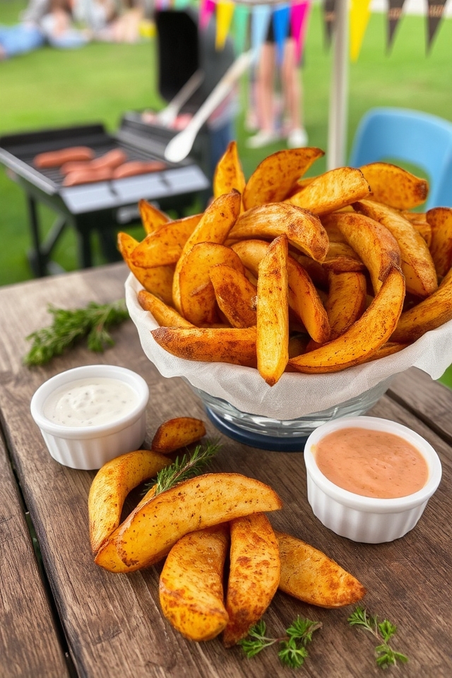 crispy flavorful potato wedges