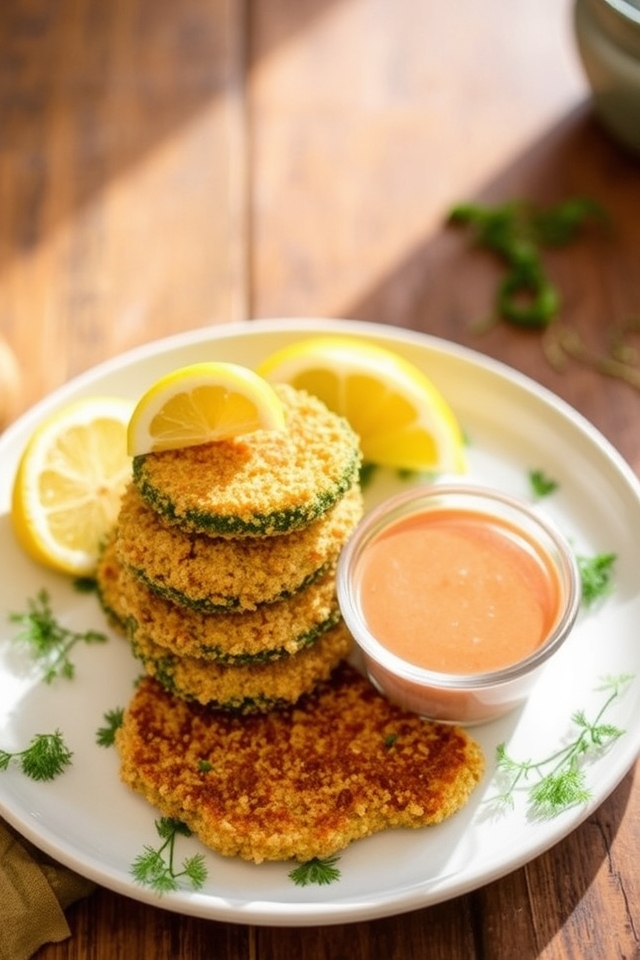 crispy gluten free zucchini schnitzel