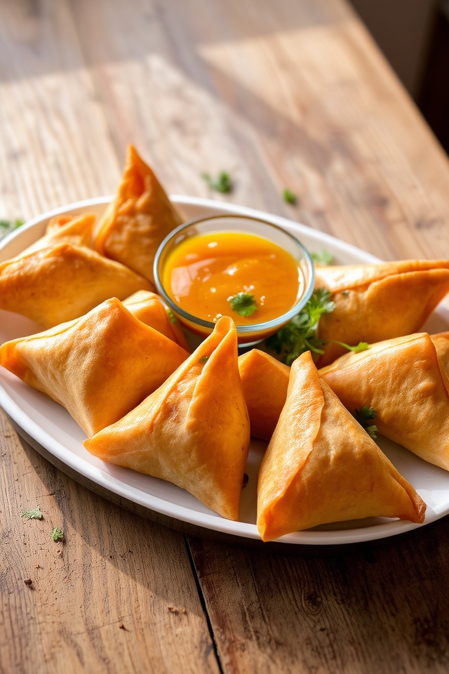 crispy savory stuffed pastries