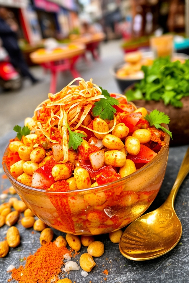 crunchy spicy tangy delight