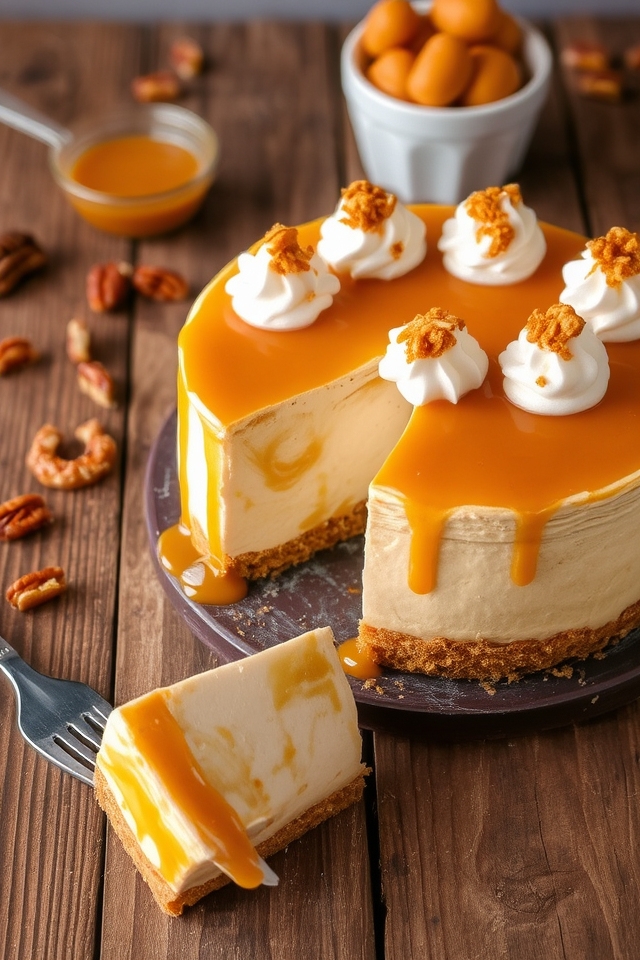 decadent butterscotch cheesecake delight