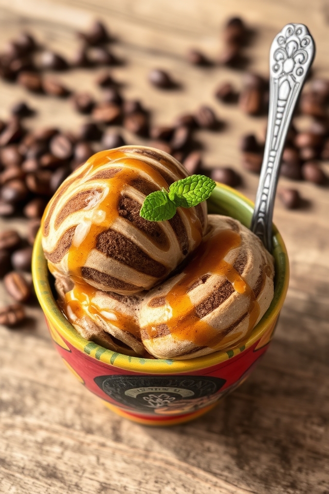 decadent caramel coffee ice cream
