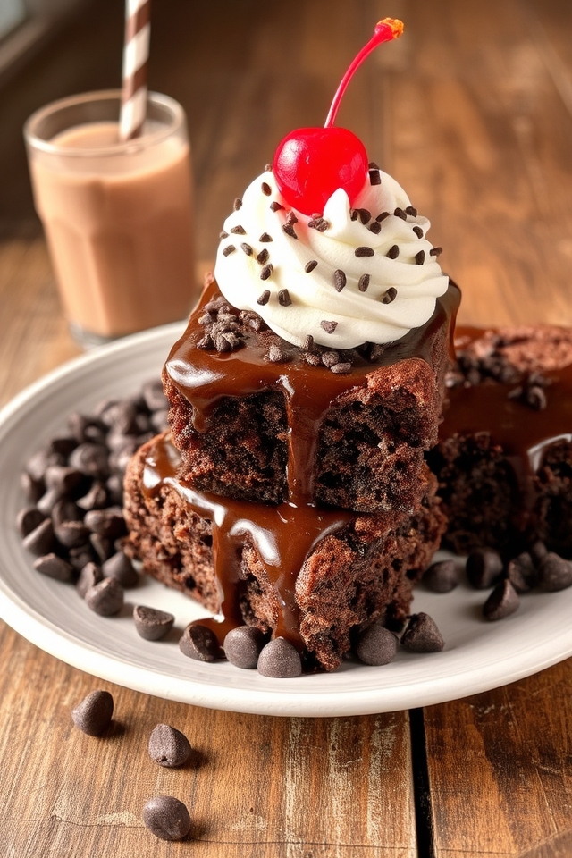 decadent chocolate brownie treat