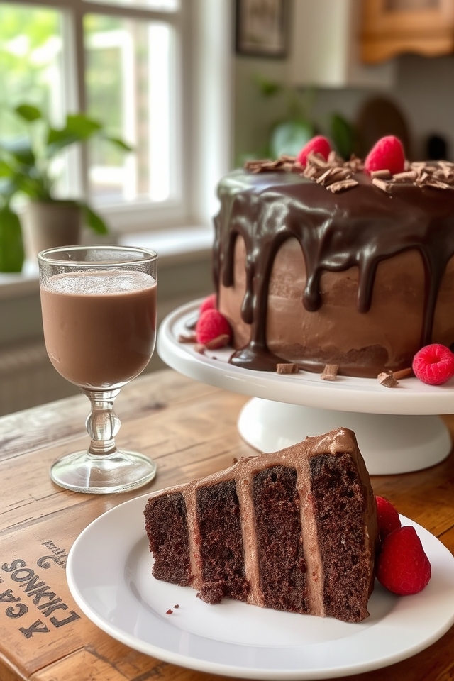 decadent chocolate milk cake