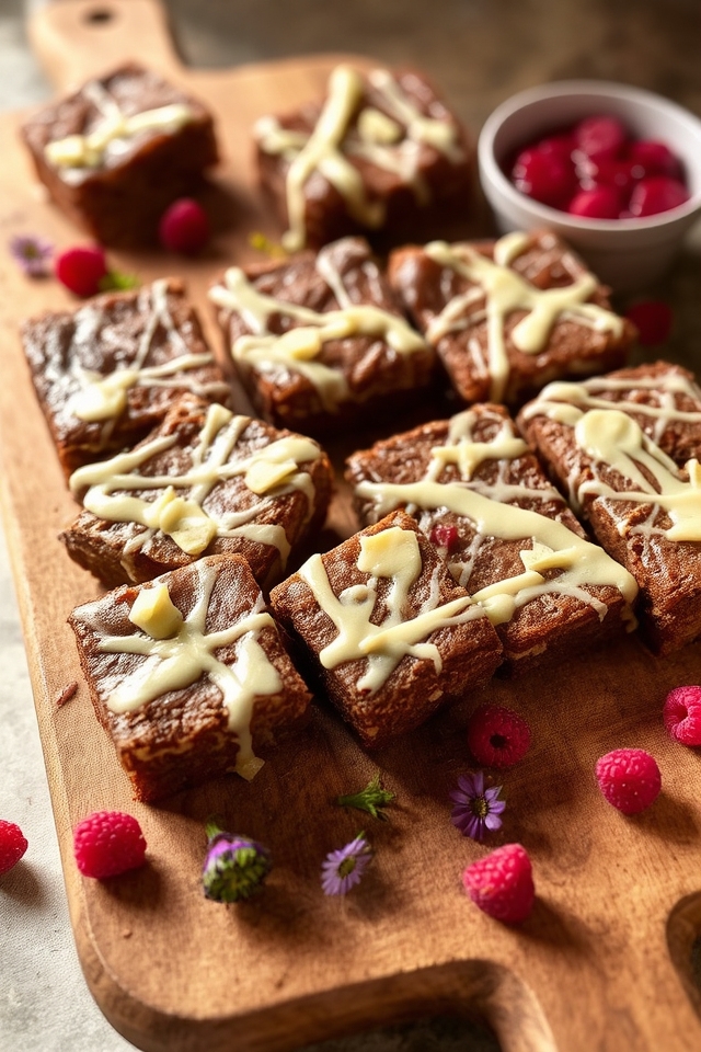 decadent creamy white chocolate brownies