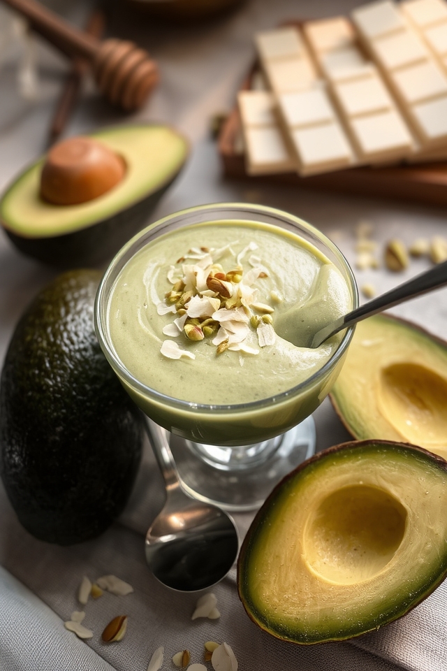 decadent healthy white chocolate mousse