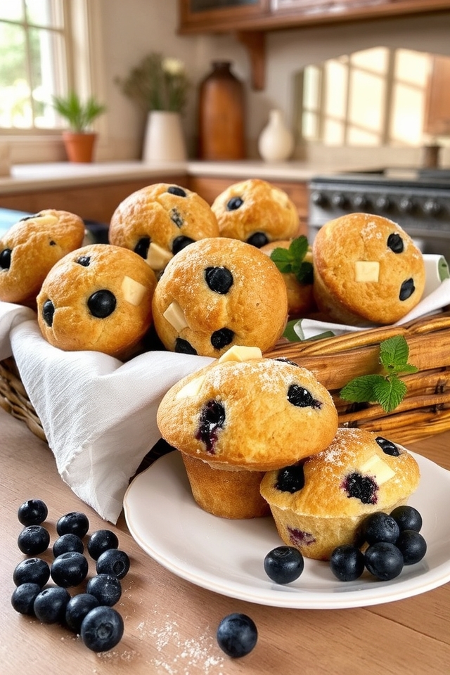 delicious blueberry chocolate muffins