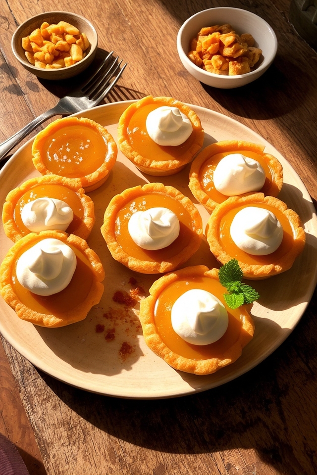 delicious butterscotch pudding tarts