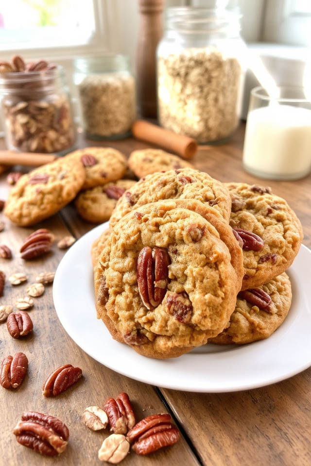 delicious chewy pecan cookies