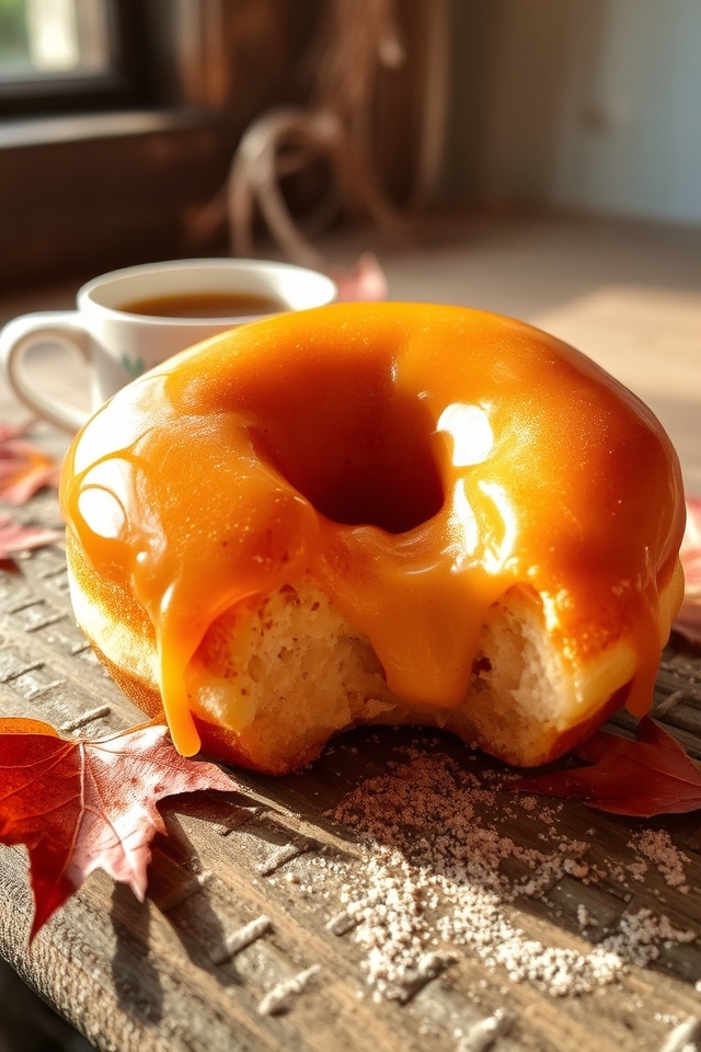 delicious maple cream donuts