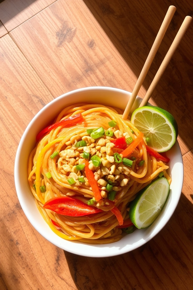 delicious thai peanut noodles