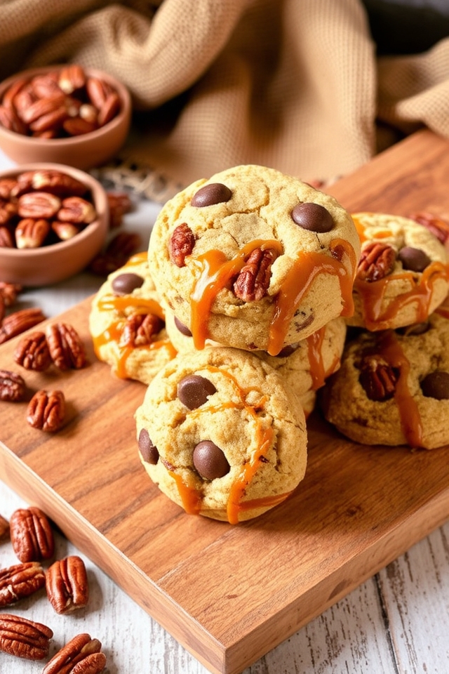 delightful caramel pecan cookies
