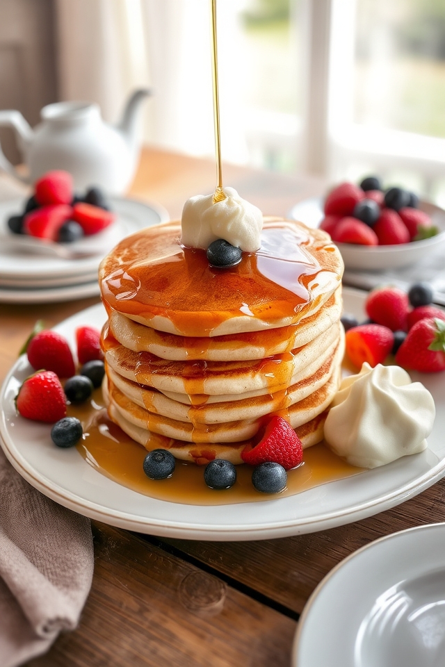delightful fluffy buttermilk pancakes