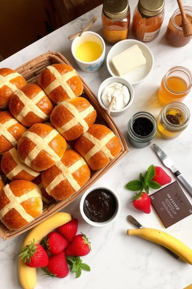 delightful hot cross bun bar