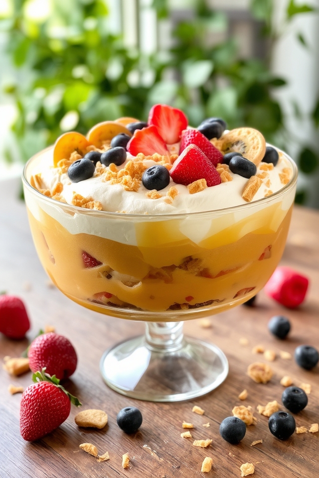 delightful layered dessert indulgence