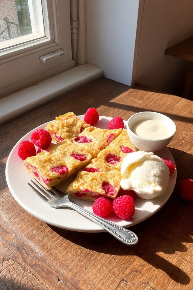 delightful white chocolate raspberry blondies