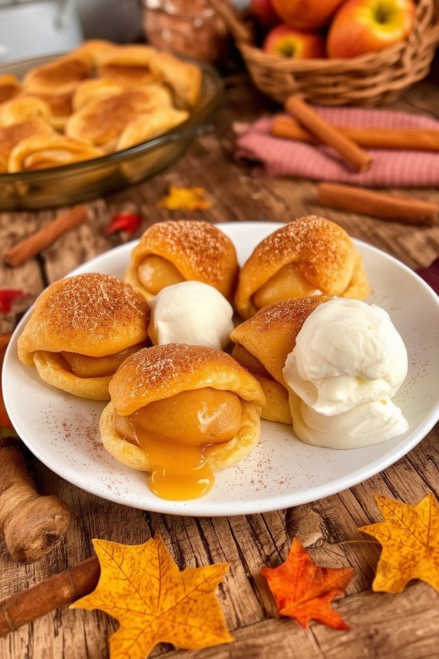 flaky pastry apple dumplings