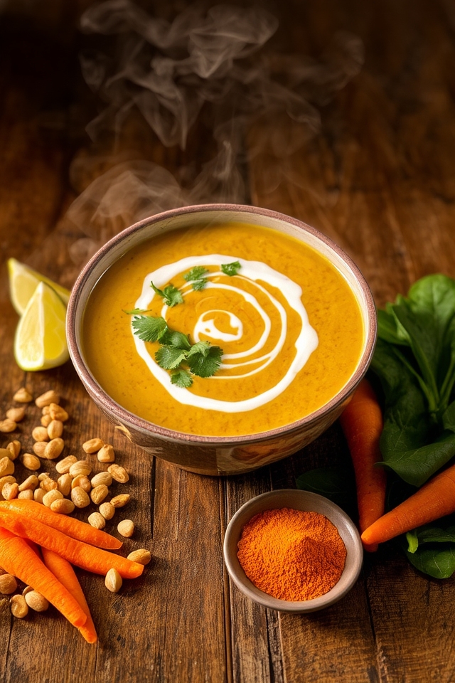 flavored creamy peanut soup