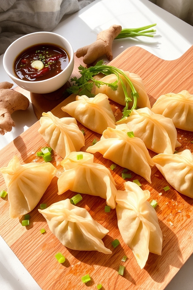 flavorful chicken ginger dumplings