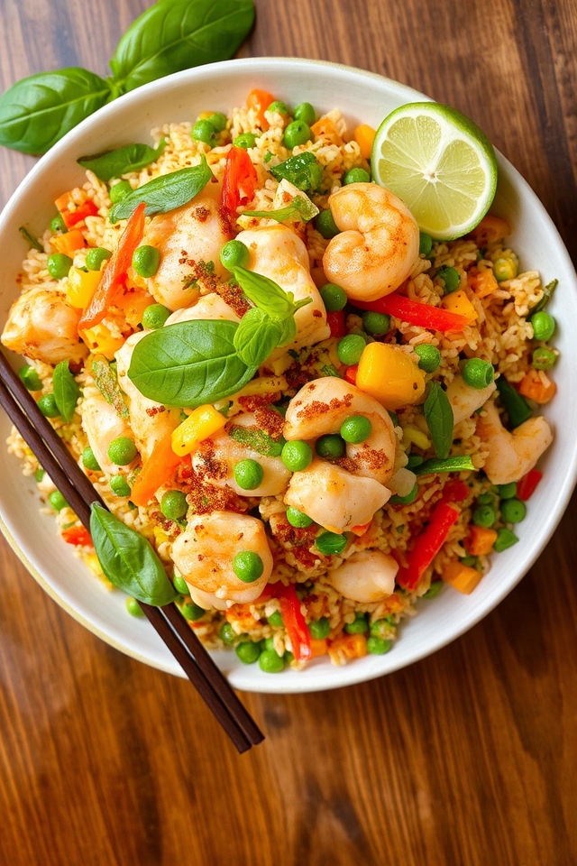 fragrant thai basil fried rice