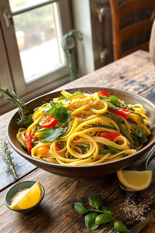 fresh veggie pasta delight