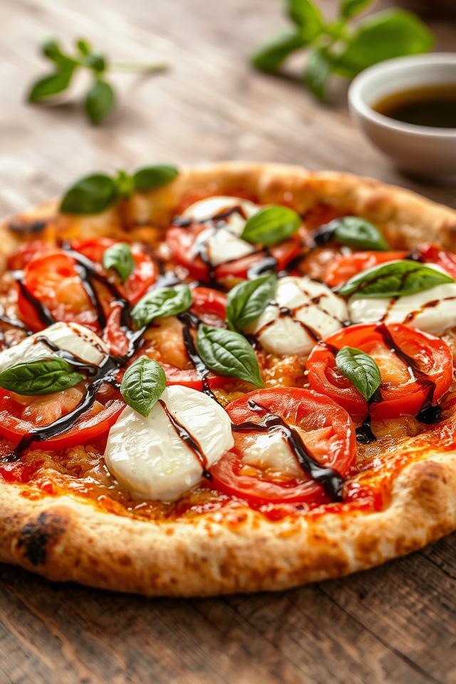 fresh vibrant italian pizza