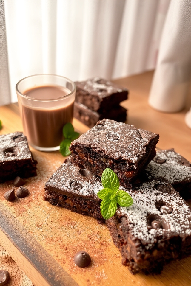 fudgy chocolate milk brownies
