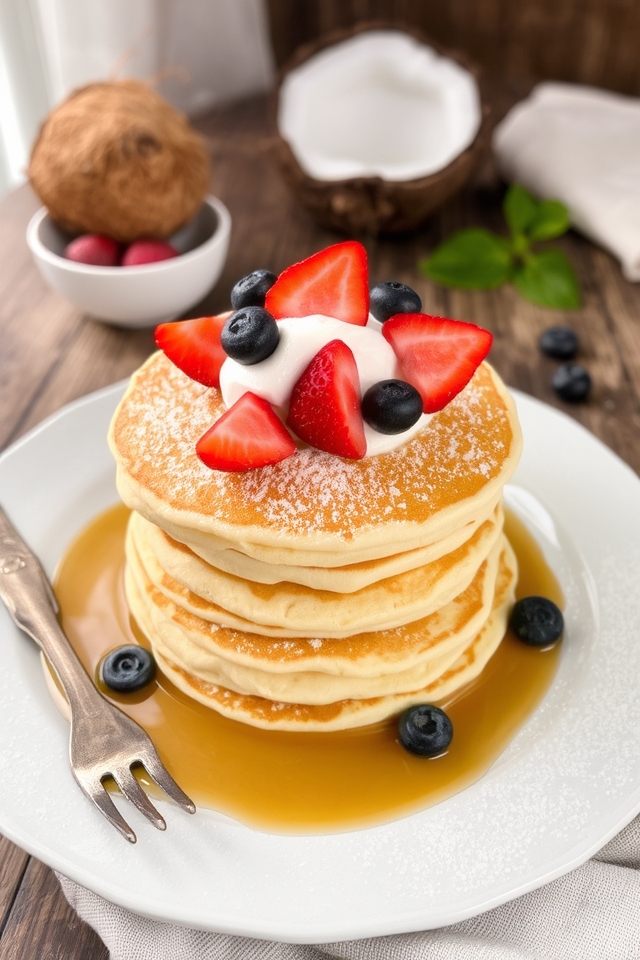 gluten free coconut flour pancakes