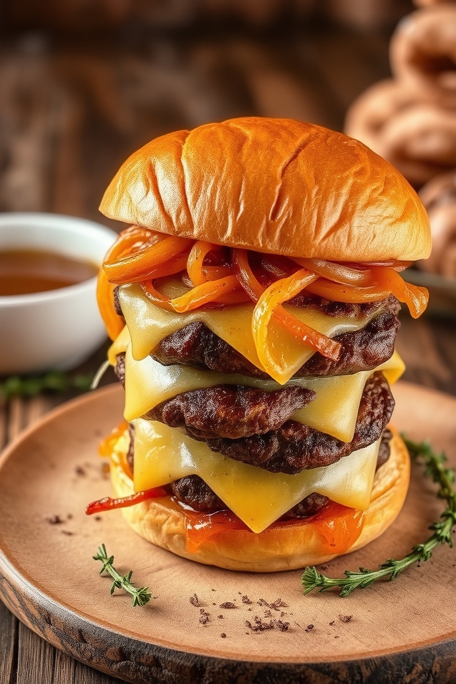 gourmet french onion burger