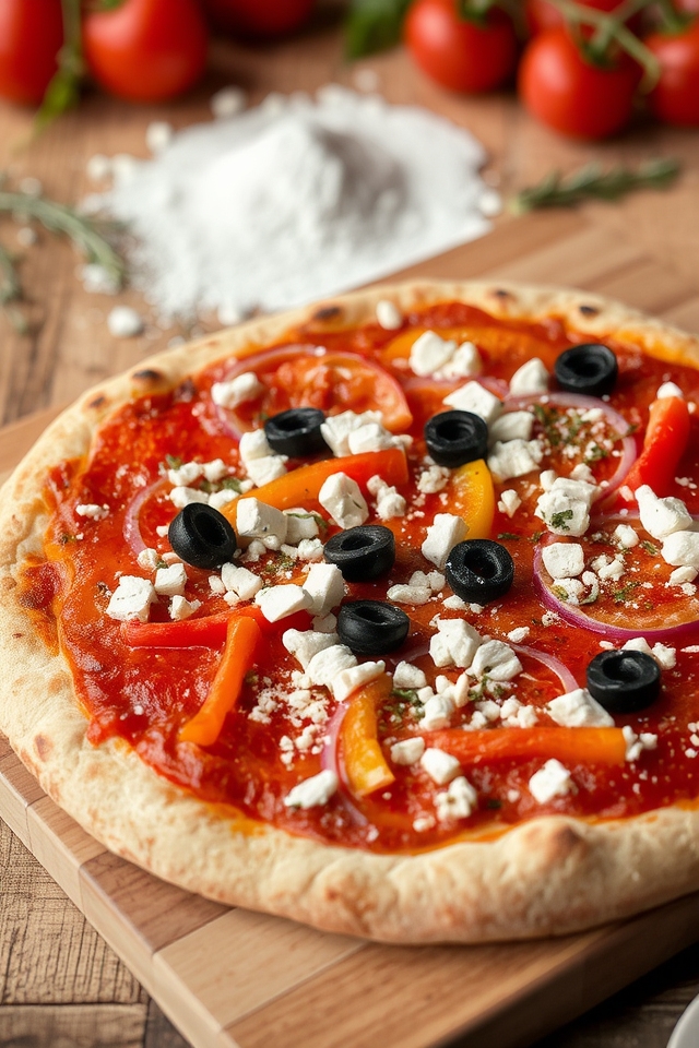 greek cheese pizza delight