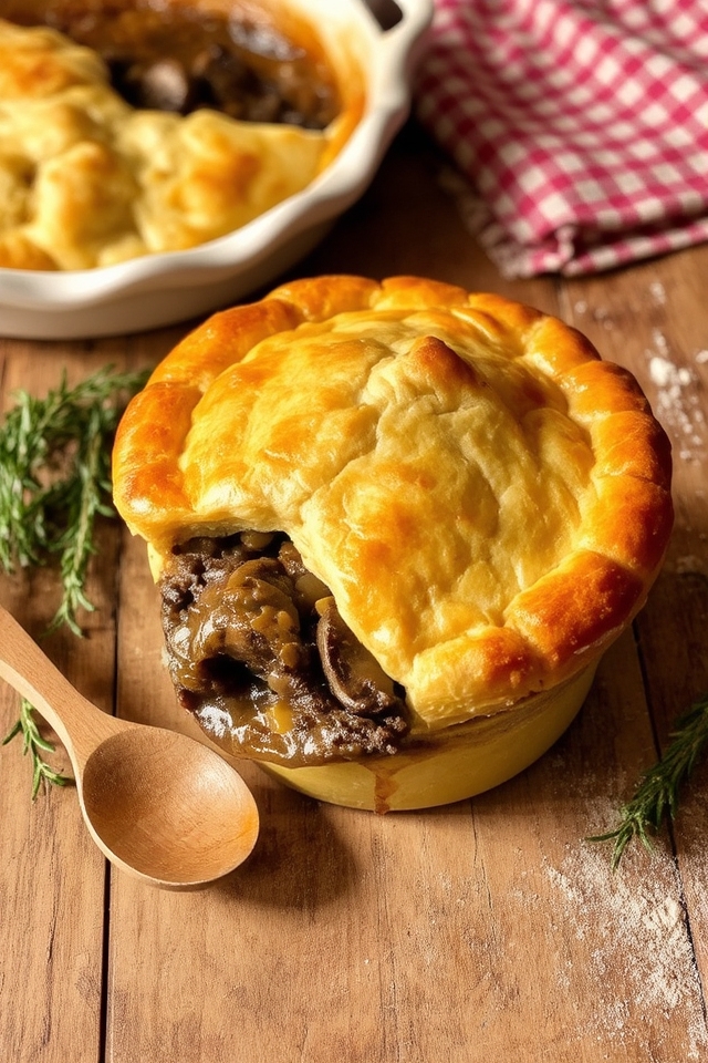 hearty beef savory mushrooms