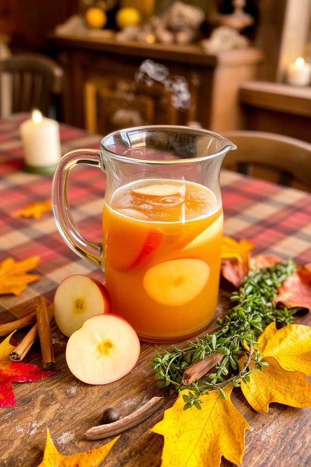 honey thyme spiced cider