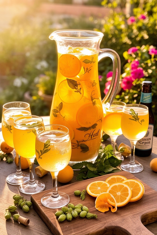hoppy citrus beer cocktail