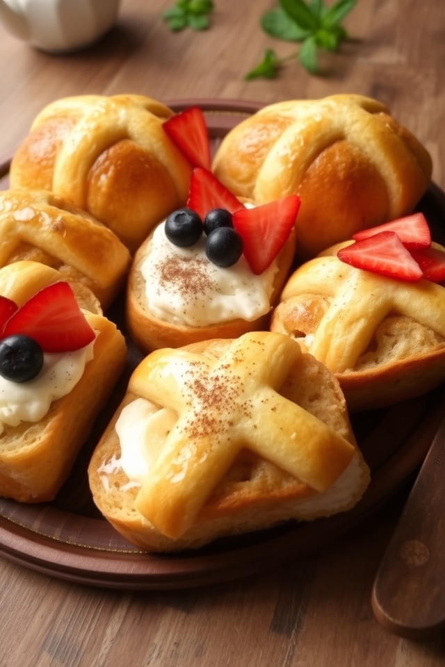 hot cross bun sandwiches delight