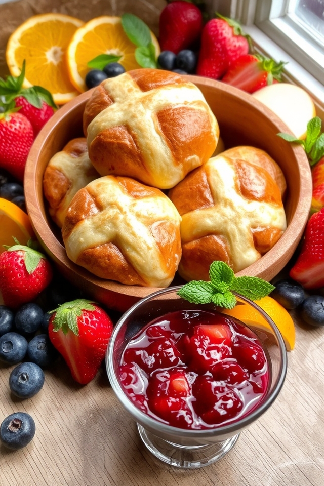 hot cross buns compote delight