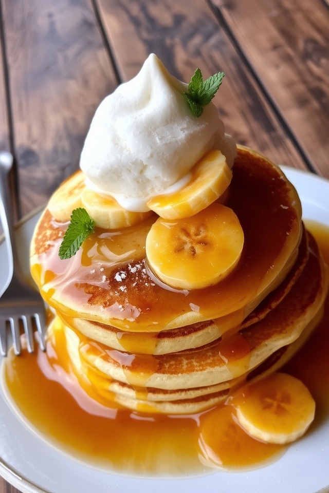 indulgent banana pancake delight