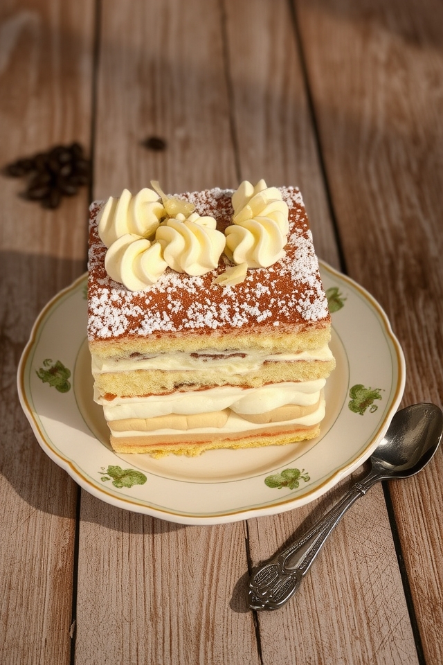 indulgent white chocolate dessert