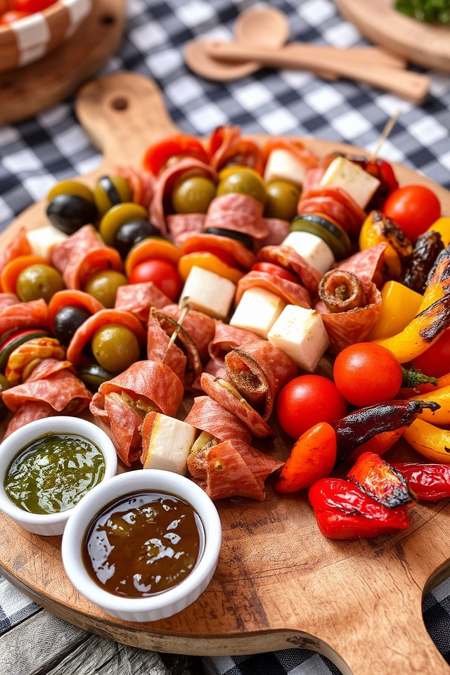 italian delight on skewers
