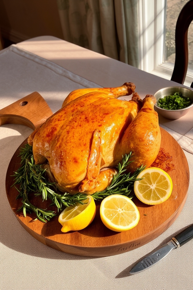 lemon herb marinated roasted chicken