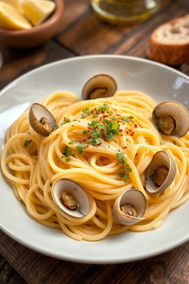 linguine clams garlic sauce