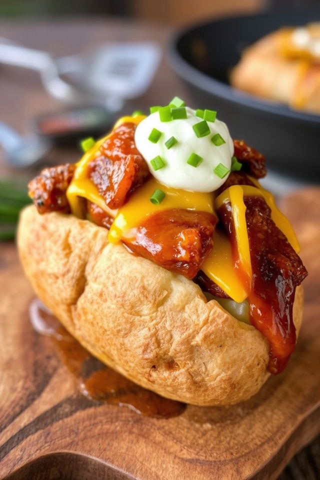 loaded potatoes with brisket