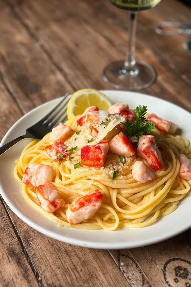lobster alfredo pasta delight