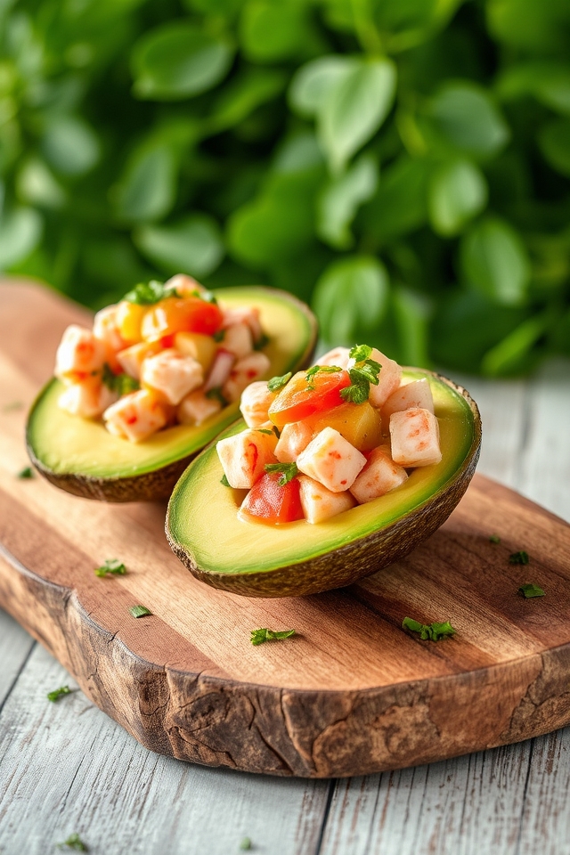 lobster avocado gourmet appetizer