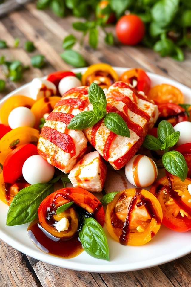 lobster caprese salad delight