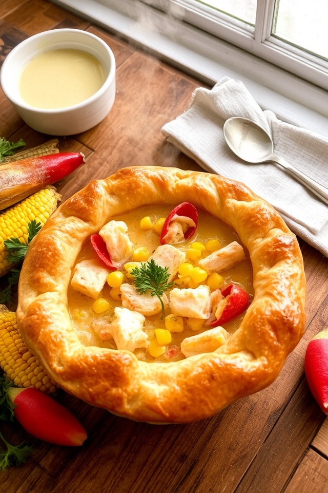 lobster corn chowder potpie