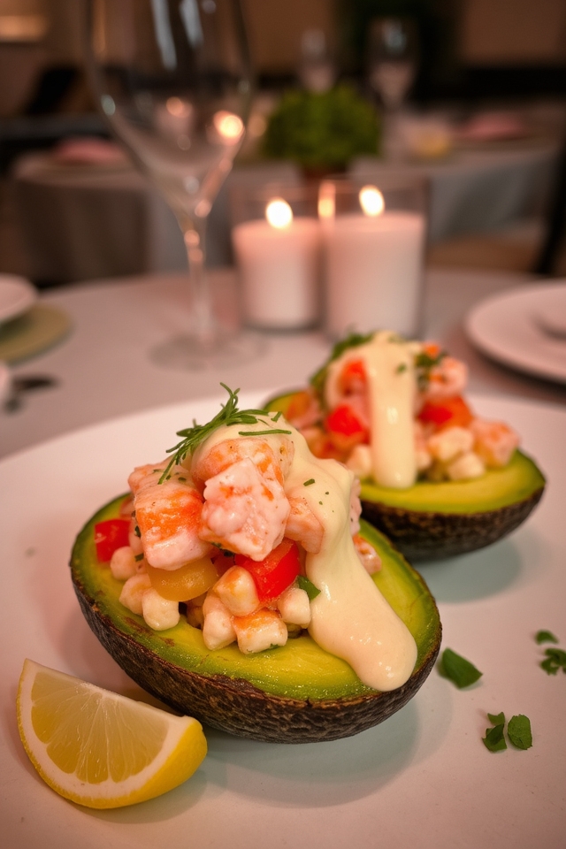 lobster filled avocado delight