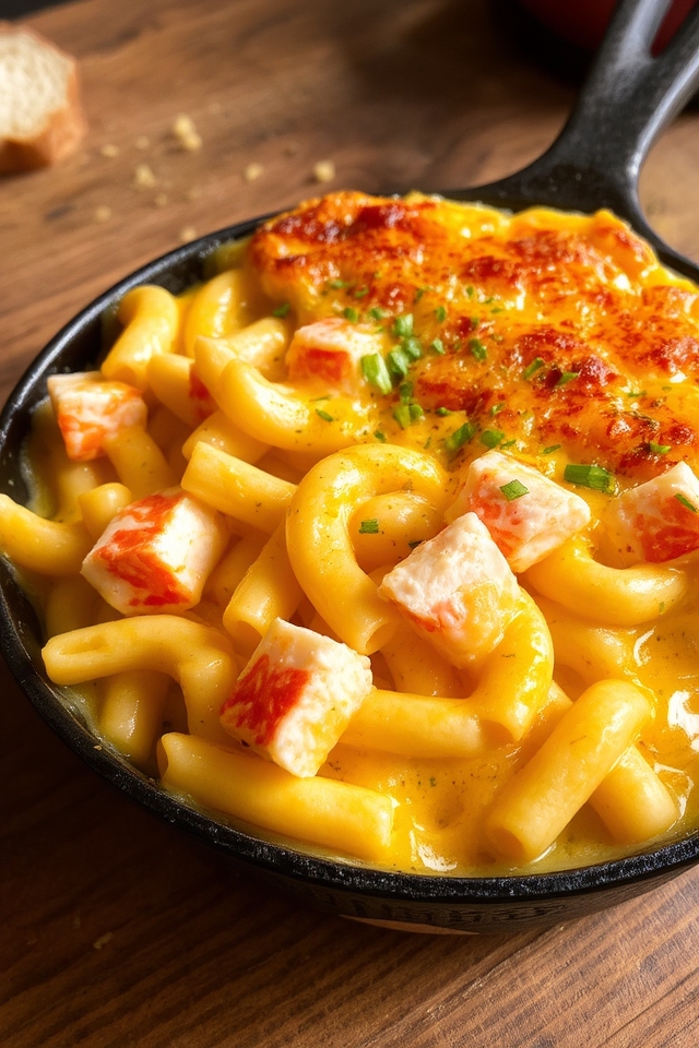 lobster infused gourmet macaroni