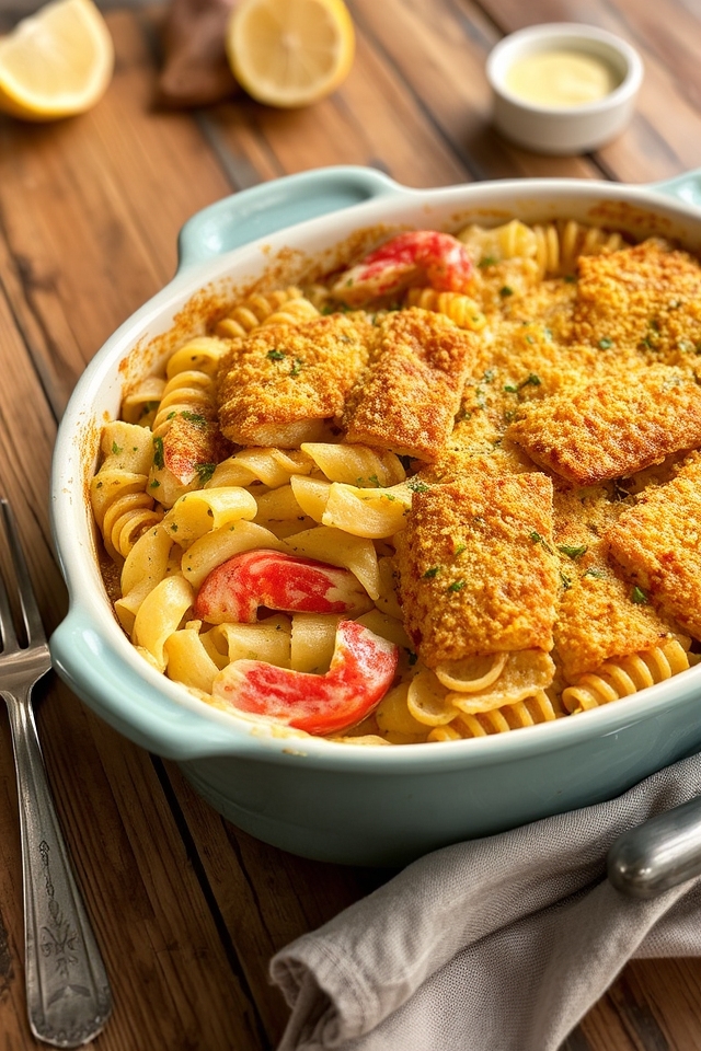 lobster meat creamy casserole