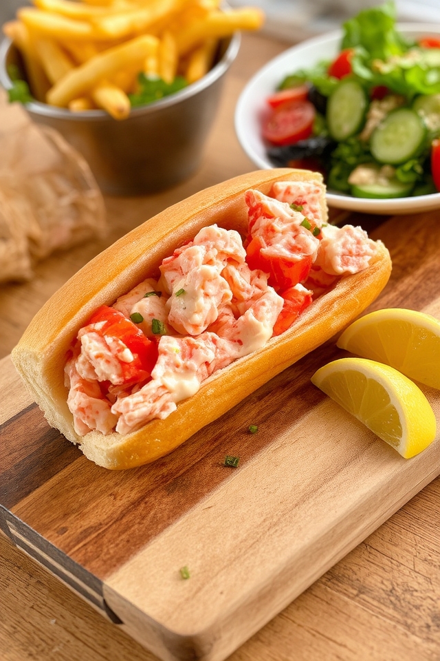 lobster roll with homemade mayo