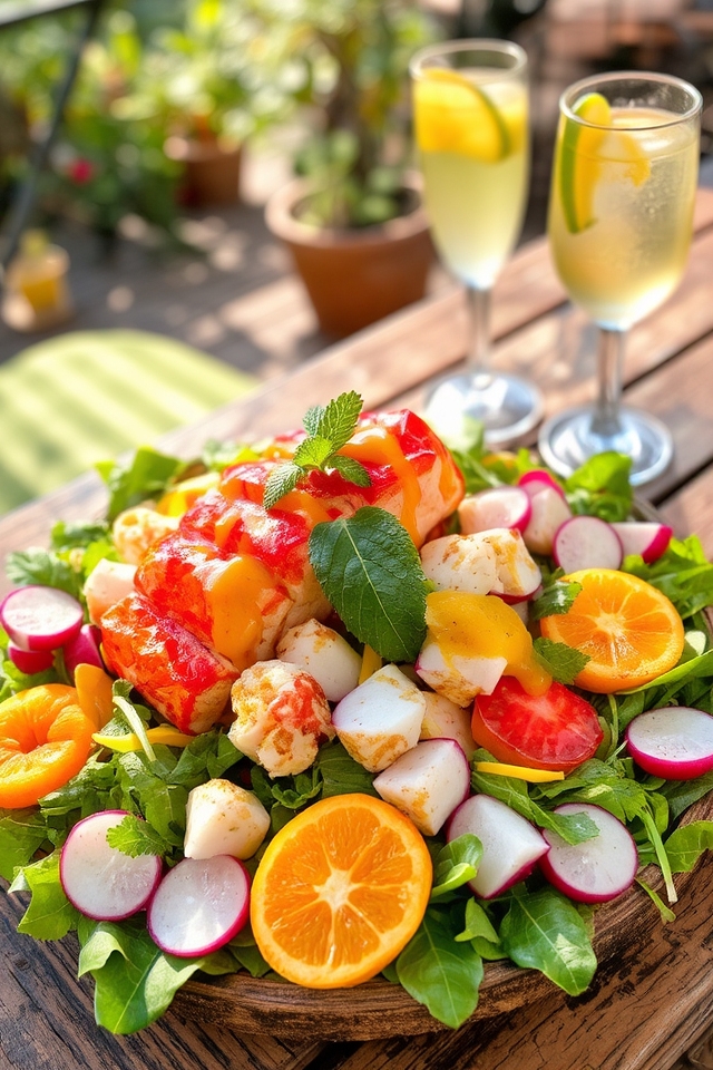 lobster salad with vinaigrette